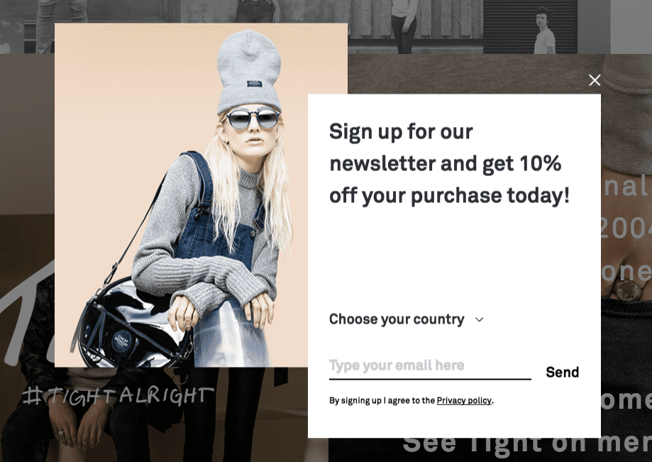 Original Fashion Email Popup