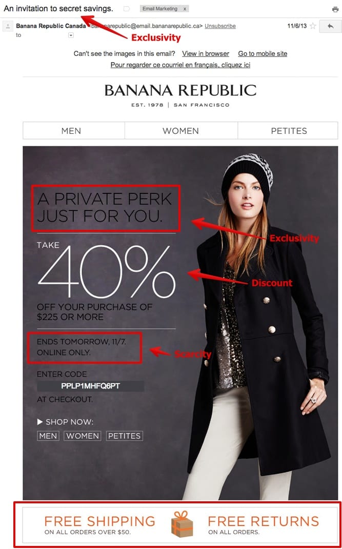 Banana Republic Exclusive Savings