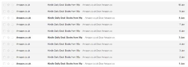 amazon books email marketing personalized product recommendations