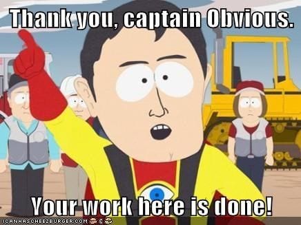 captain obvious south park meme