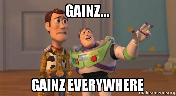 gainz toy story meme health fitness