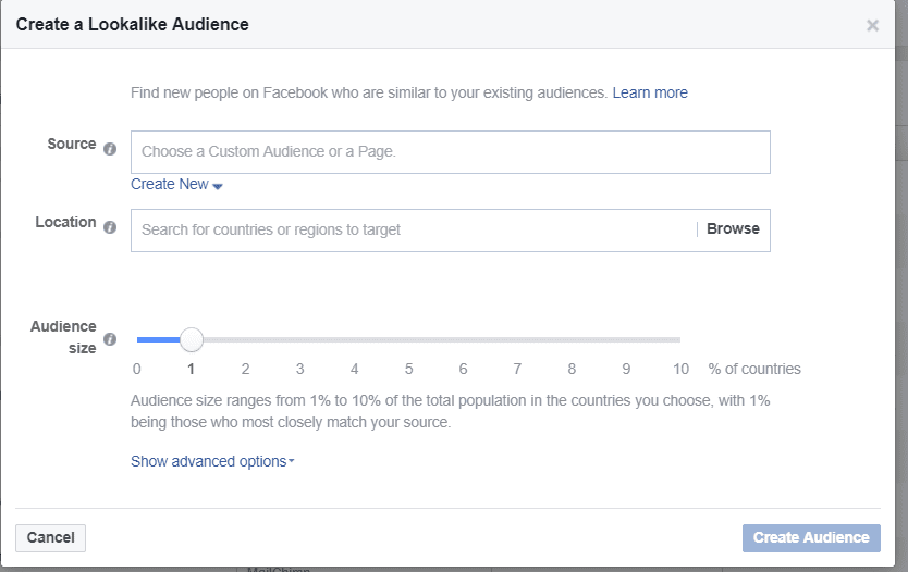 facebook marketing advertising lookalike audience