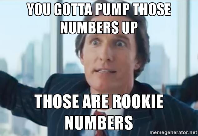 rookie numbers meme