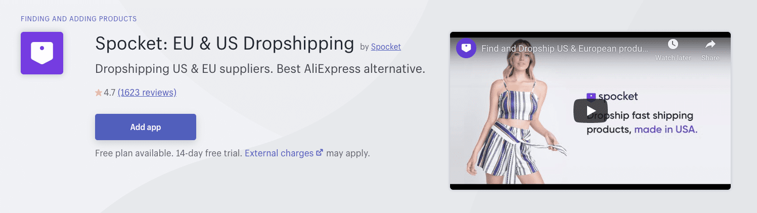 spocket shopify app 