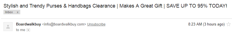 subject line boardwalkbuy email newsletter ecommerce too long