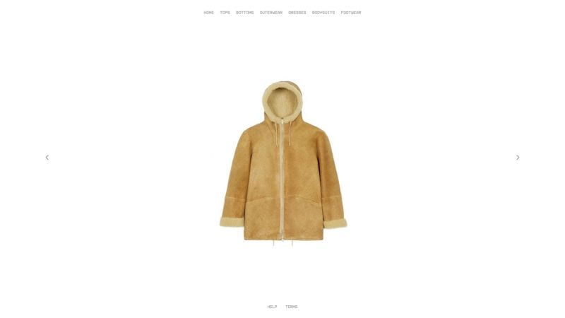 kanye west clothing fashion line minimal shopify plus ecommerce store