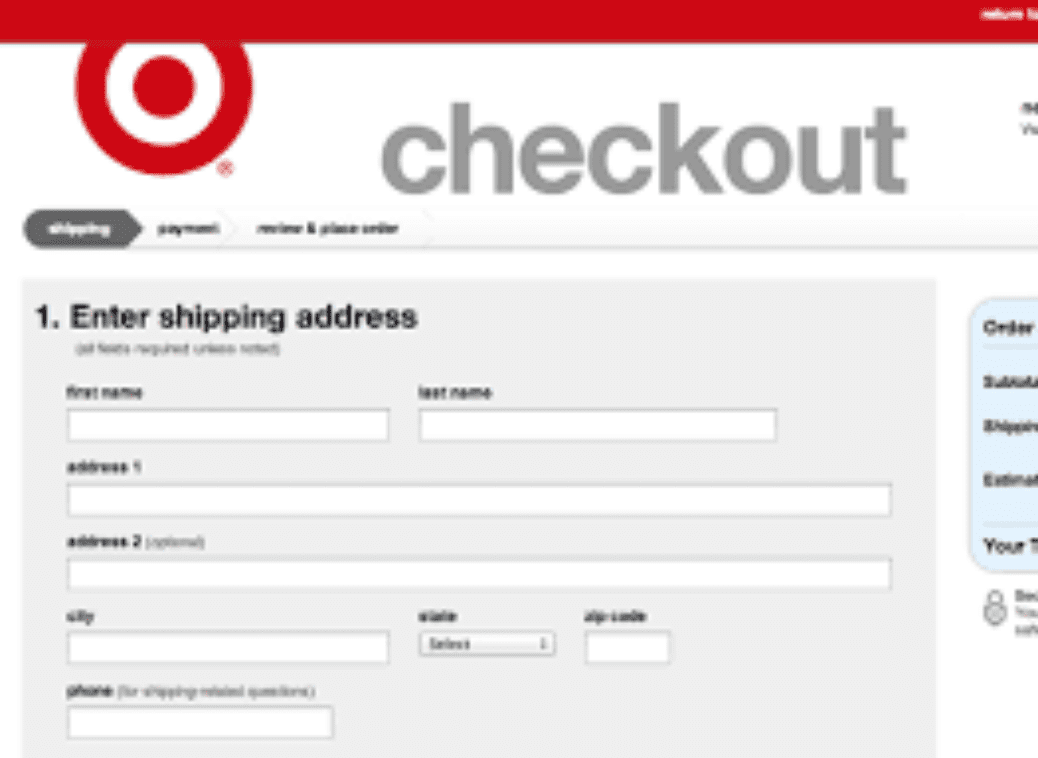 example of a good shopify checkout page