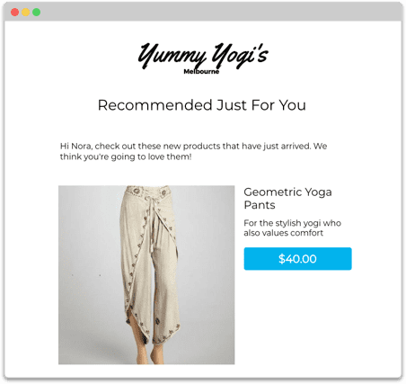 personalized product recommendation email shopify