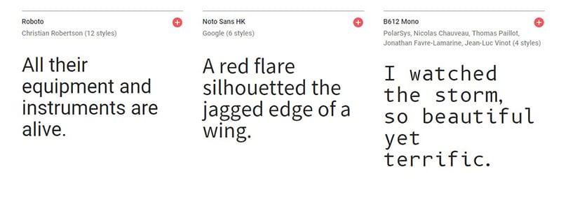 Google Fonts