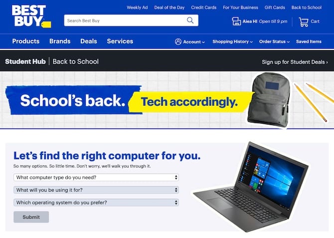 best buy back to school ad campaign