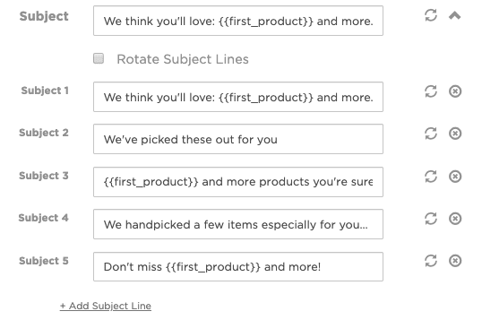 subject line rotator tool