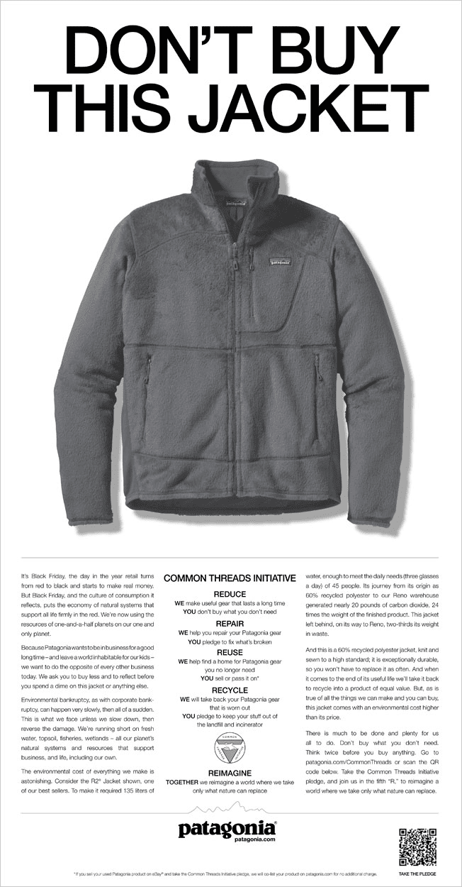 patagonia black friday ad