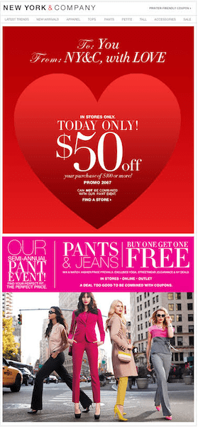 example of valenetine's day email