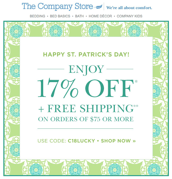 the company store email example