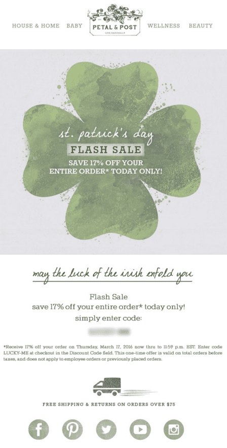 St. Patrick's Day Email Templates