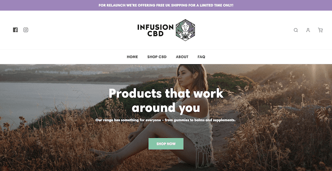 infusion cbd store on shopify