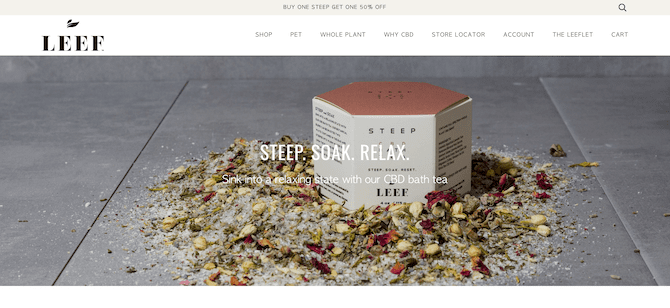 leef organics shopify store