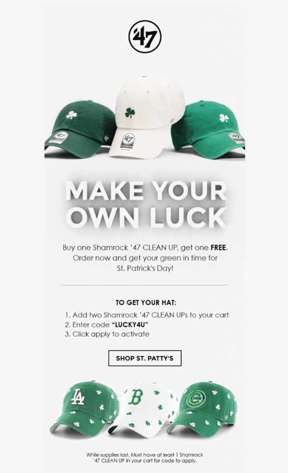 St. Patrick's Day Email Templates