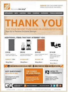 home depot example