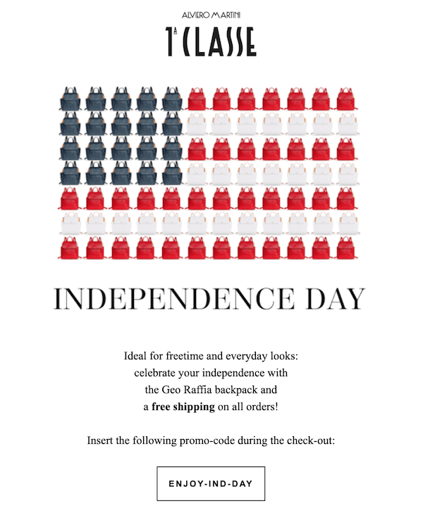 independence day email design
