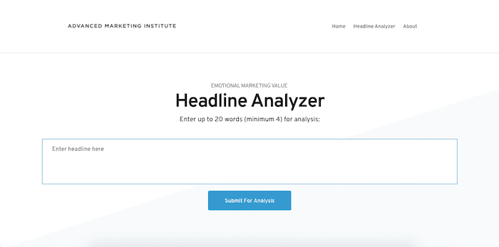 emotional marketing value headline analyzer