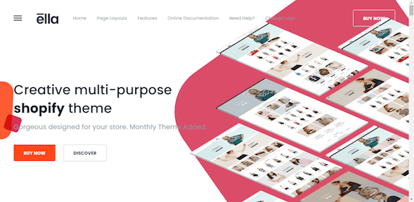 ella blog template