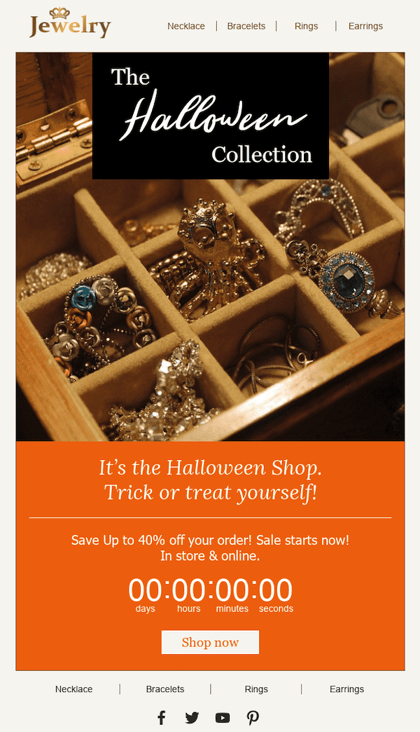 example of an email from a jewelry store