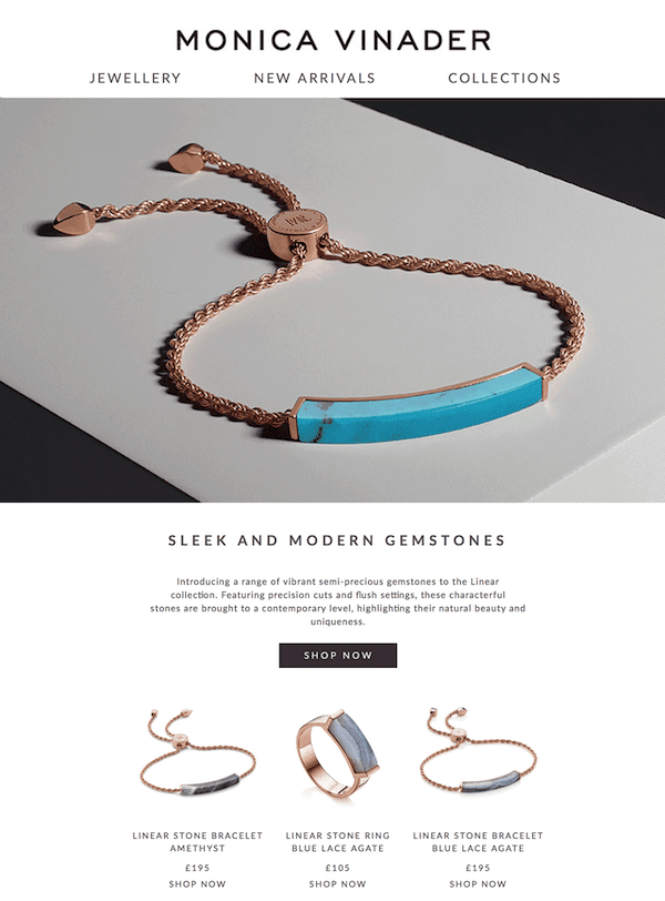 jewelry email design