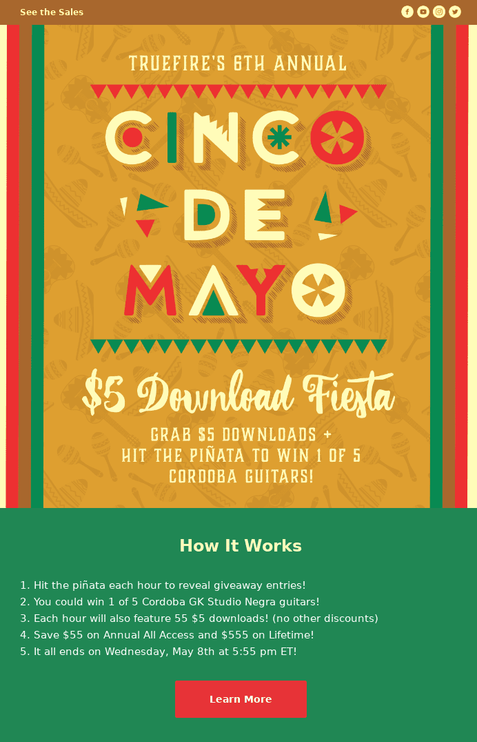 typical cinco de mayo email