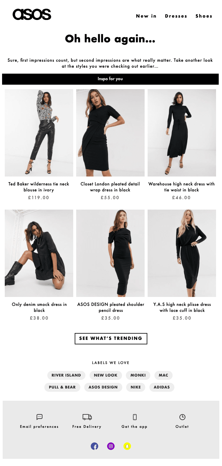 asos email example