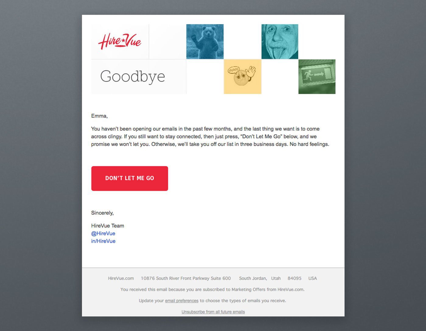 email marketing example