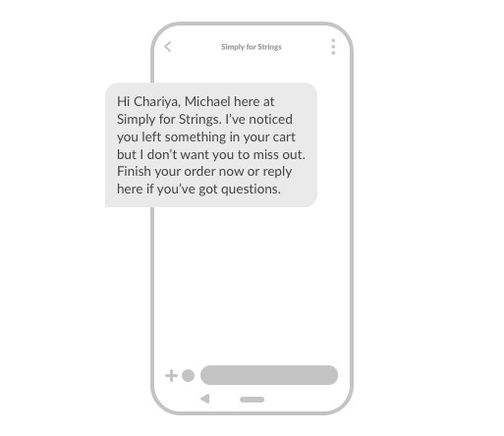 abandoned cart sms automation 