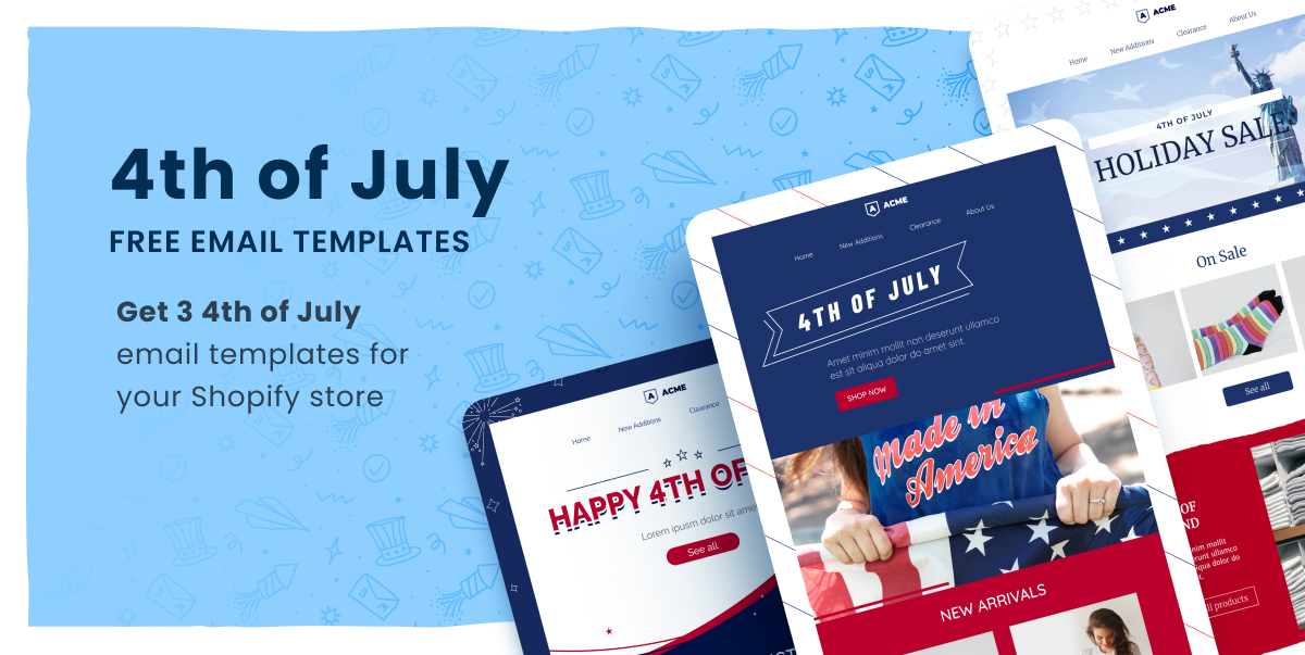 SmartrMail Free 4th of July Email Templates